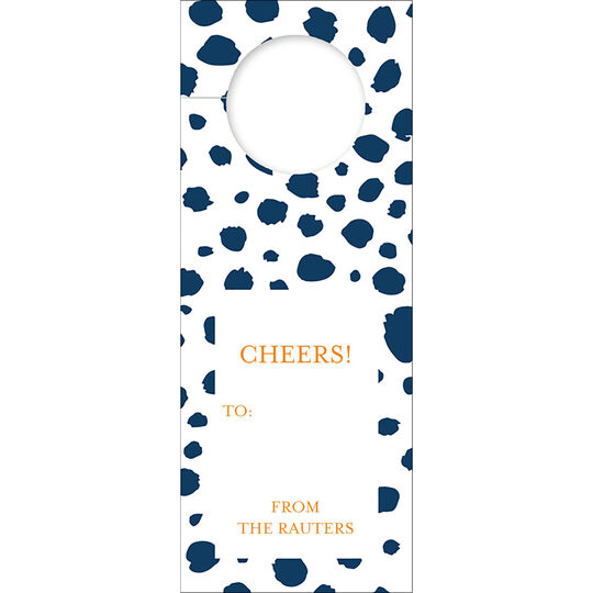 Cheetah Wine Tags